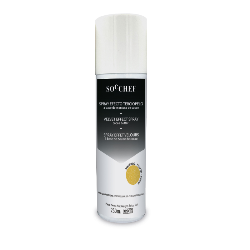 SPRAY EFECTO TERCIOPELO COLOR AMARILLO 250ml